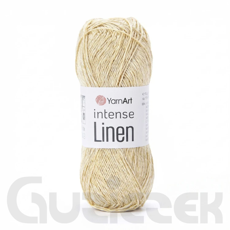 Włóczka YarnArt Intense Linen 4102 słomkowy