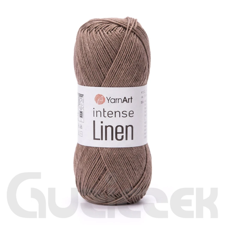 Włóczka YarnArt Intense Linen 4118 jasny brąz