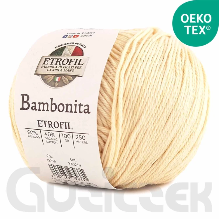 Włóczka Etrofil Bambonita 72259 waniliowy