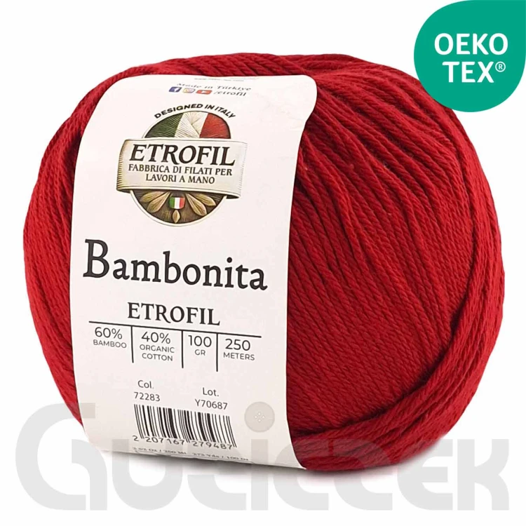 Włóczka Etrofil Bambonita 73430 czerwony