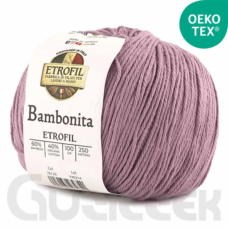 Włóczka Etrofil Bambonita 76129 wrzosowy fiolet