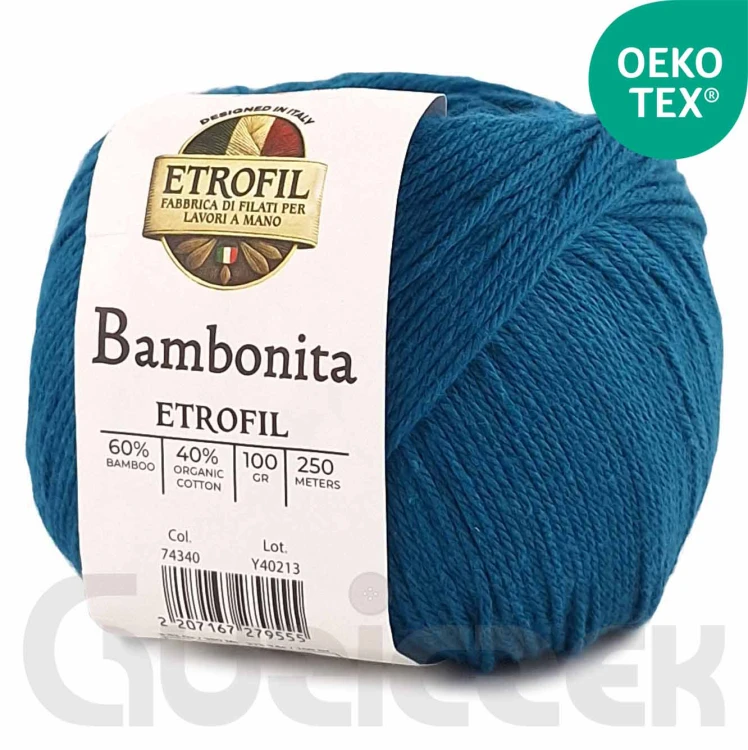 Włóczka Etrofil Bambonita 74340 ciemny turkus