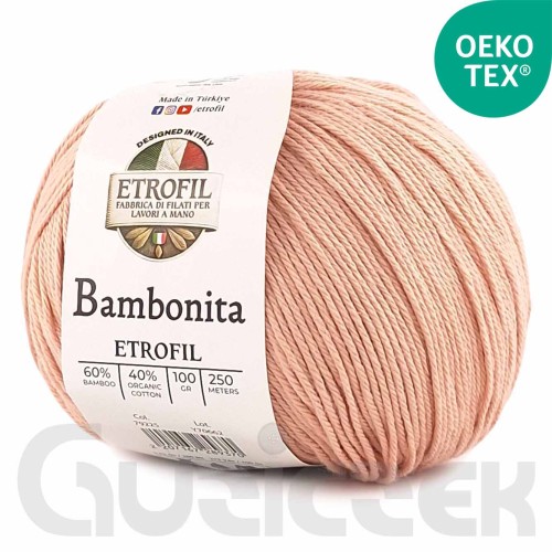 Włóczka Etrofil Bambonita 79225 brudna brzoskwinia