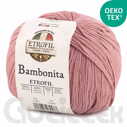 Włóczka Etrofil Bambonita 72282 pudrowy róż