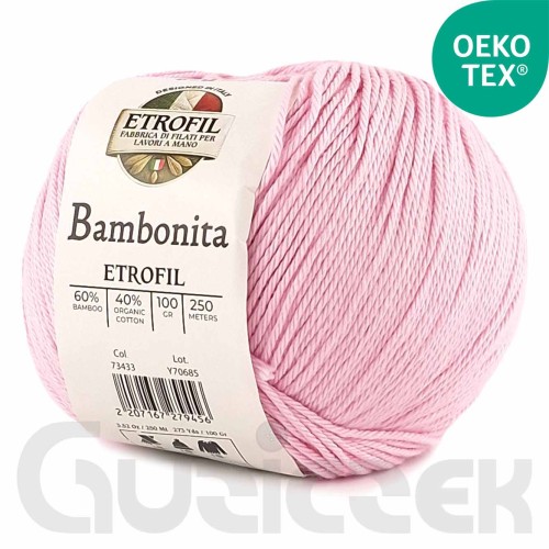 Włóczka Etrofil Bambonita 73433 jasny róż