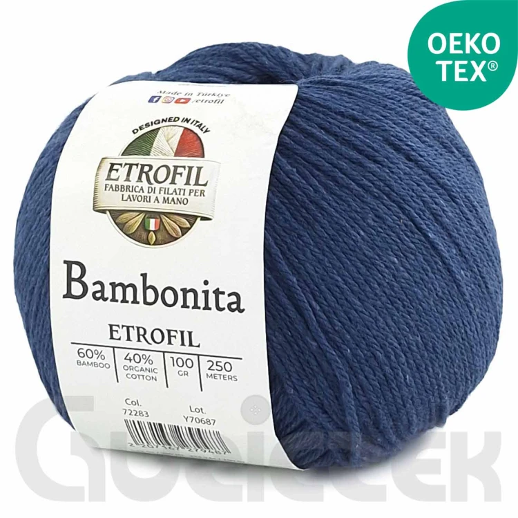 Włóczka Etrofil Bambonita 75423 granatowy