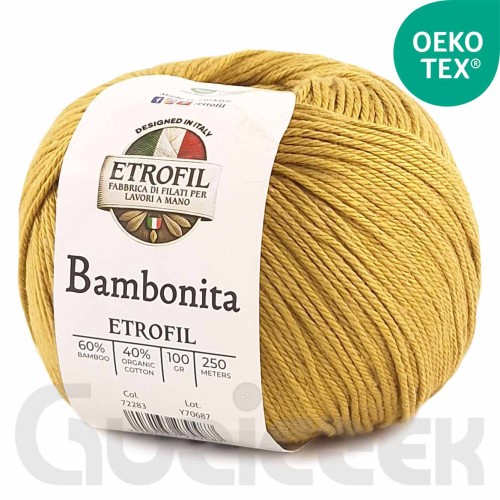 Włóczka Etrofil Bambonita 72281 musztarda