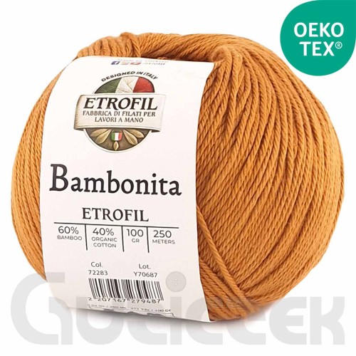 Włóczka Etrofil Bambonita 72258 złoty pomarańcz