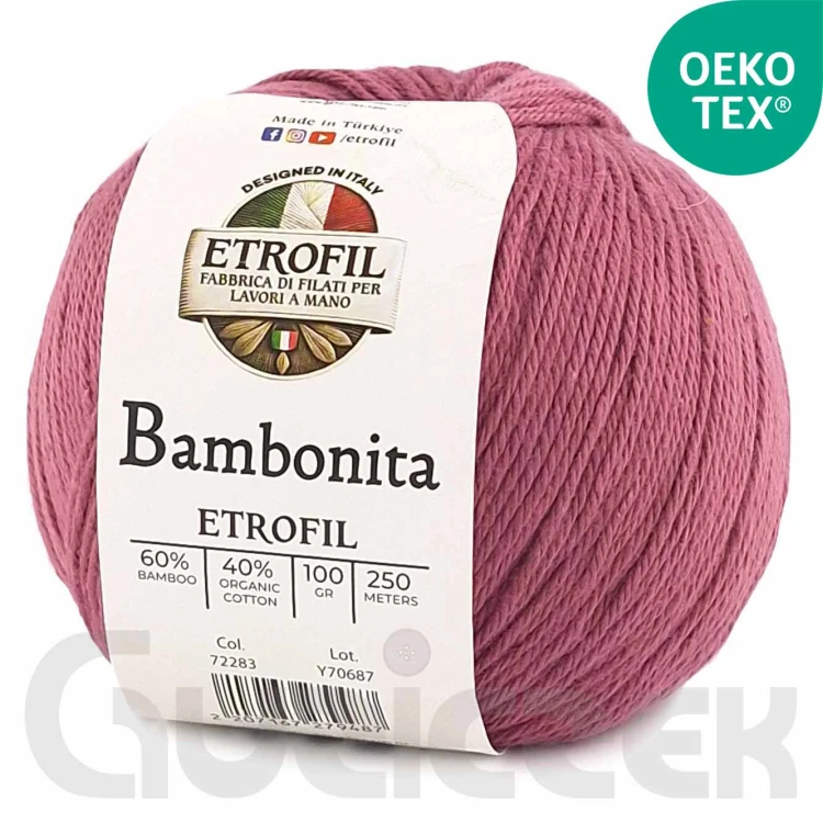 Włóczka Etrofil Bambonita 73407 różowy wrzos