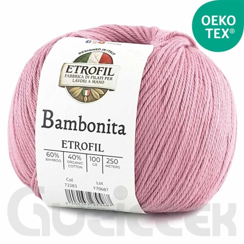 Włóczka Etrofil Bambonita 73406 brudny róż