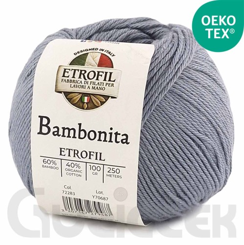 Włóczka Etrofil Bambonita 79196 szary