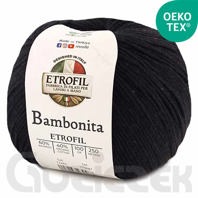 Włóczka Etrofil Bambonita 79211 czarny