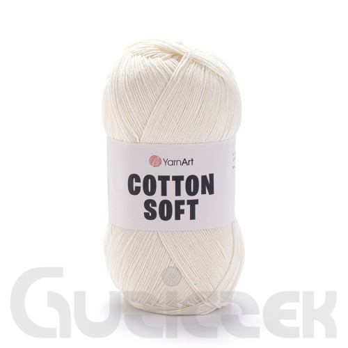 Włóczka YarnArt Cotton soft 03 kremowy