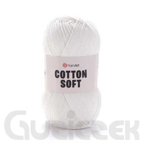 Włóczka YarnArt Cotton soft 01 biały