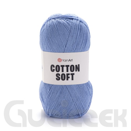 Włóczka YarnArt Cotton soft 15 jasny niebieski