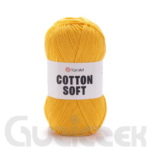 Włóczka YarnArt Cotton soft 35 żółty