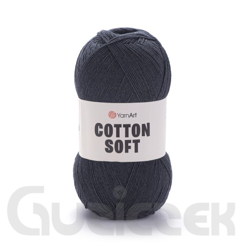 Włóczka YarnArt Cotton soft 28 ciemny grafitowy