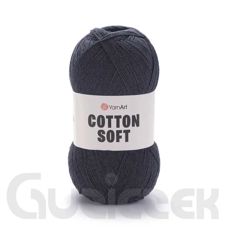 Włóczka YarnArt Cotton soft 28 ciemny grafitowy