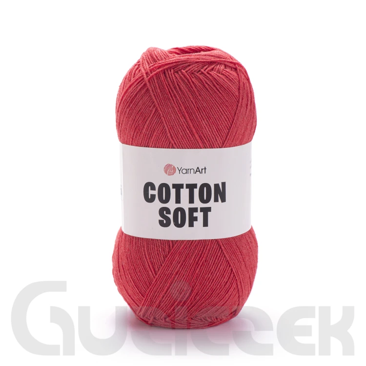 Włóczka YarnArt Cotton soft 26 czerwony