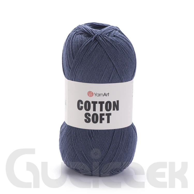 Włóczka YarnArt Cotton soft 45 ciemny dżinsowy