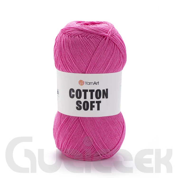 Włóczka YarnArt Cotton soft 42 intensywny różowy