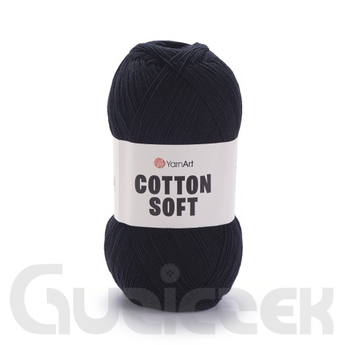 Włóczka YarnArt Cotton soft 53 czarny