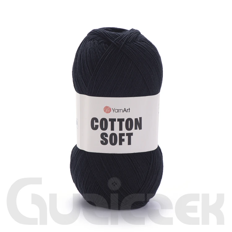 Włóczka YarnArt Cotton soft 53 czarny