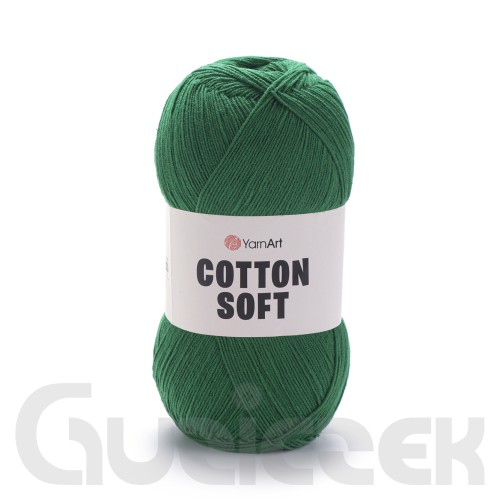 Włóczka YarnArt Cotton soft 52 ciemny zielony