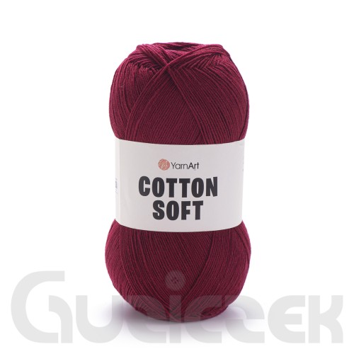 Włóczka YarnArt Cotton soft 66 bordowy