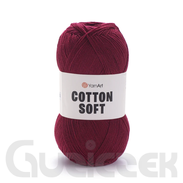 Włóczka YarnArt Cotton soft 66 bordowy
