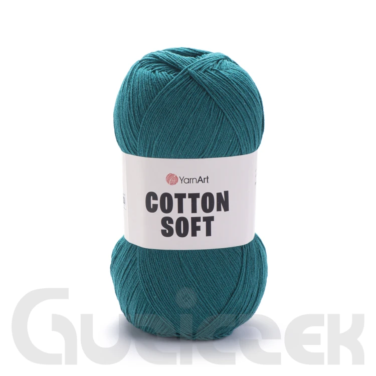Włóczka YarnArt Cotton soft 63 morski