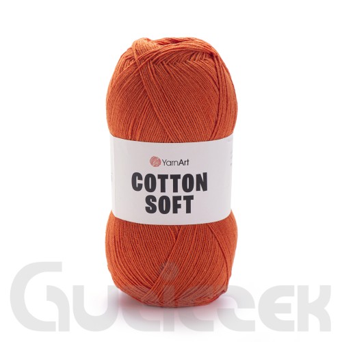 Włóczka YarnArt Cotton soft 85 rudy