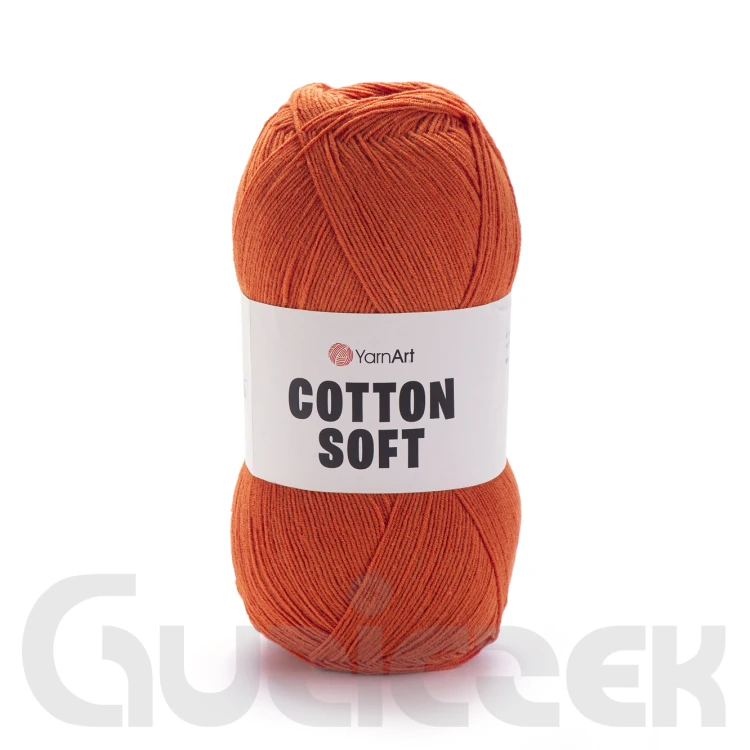 Włóczka YarnArt Cotton soft 85 rudy