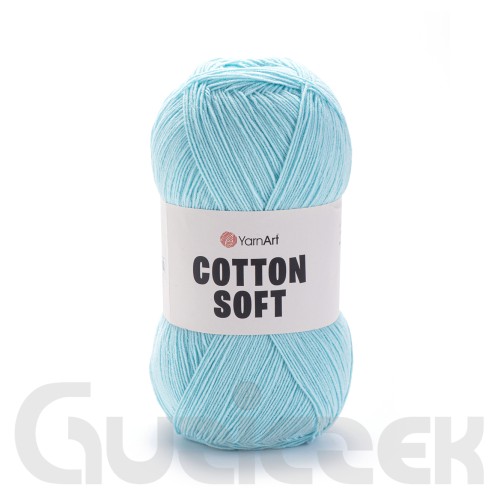Włóczka YarnArt Cotton soft 76 lazurowy