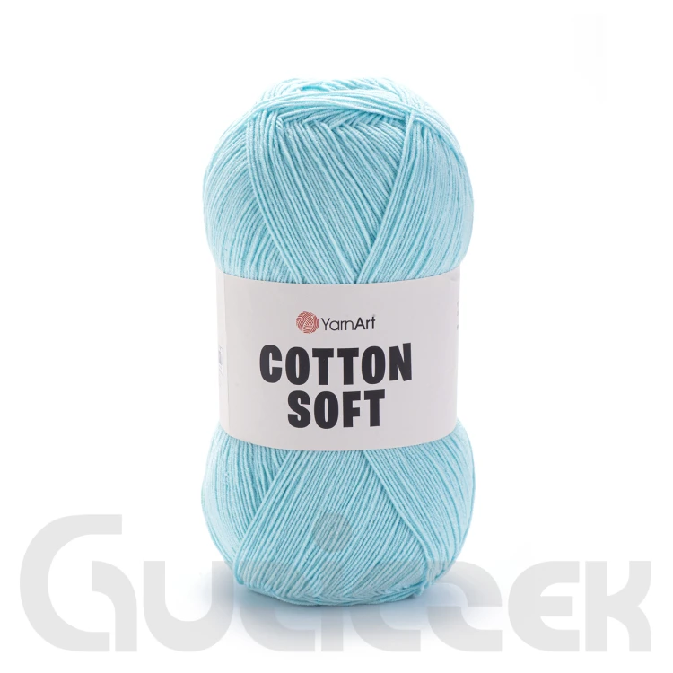 Włóczka YarnArt Cotton soft 76 lazurowy