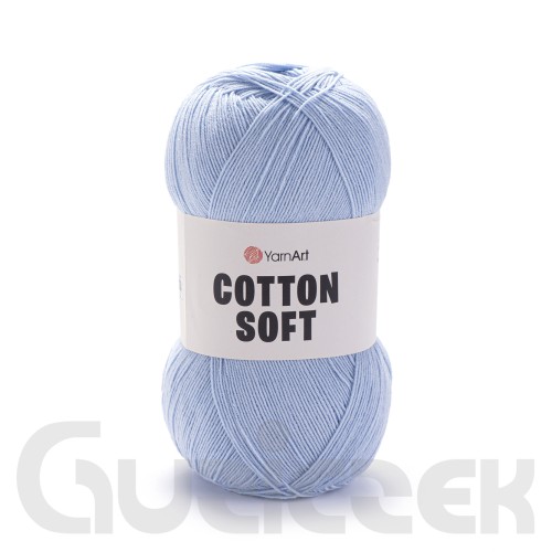 Włóczka YarnArt Cotton soft 75 błękitny