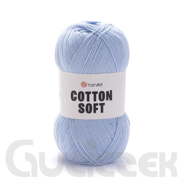 Włóczka YarnArt Cotton soft 75 błękitny
