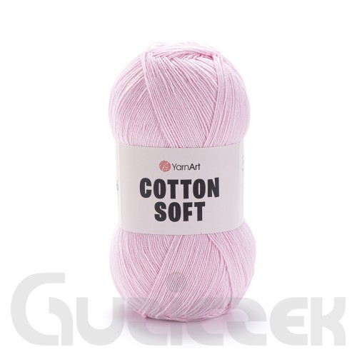 Włóczka YarnArt Cotton soft 74 jasny różowy