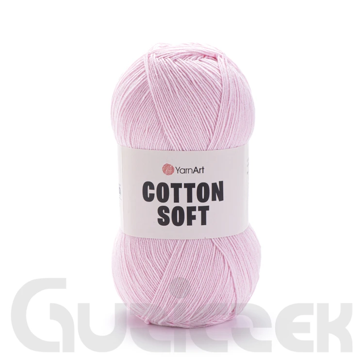 Włóczka YarnArt Cotton soft 74 jasny różowy