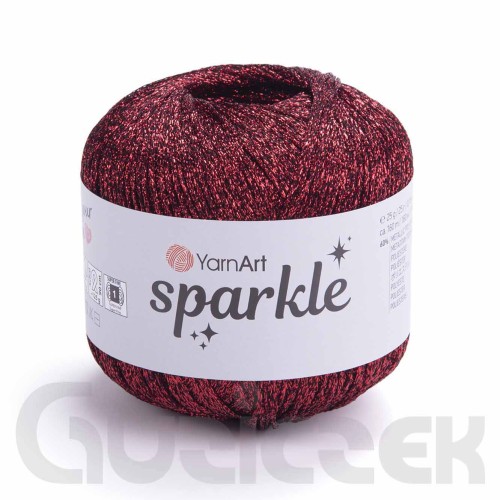 Kordonek YarnArt Sparkle 1345 czerwony