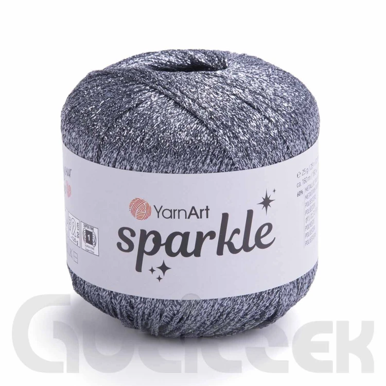 Kordonek YarnArt Sparkle 1357 szary