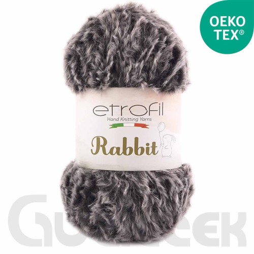 Włóczka Etrofil Rabbit 70907 grafitowy melanż