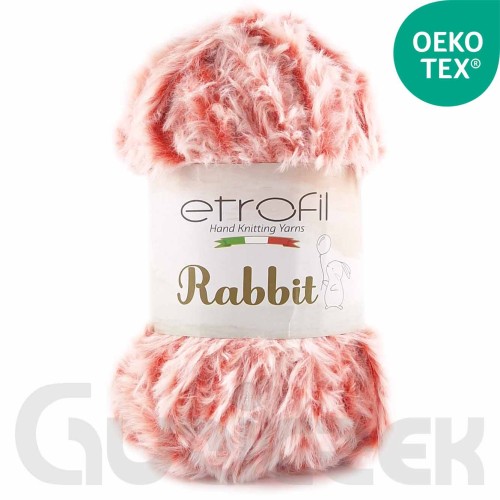 Włóczka Etrofil Rabbit 72166 czerwony melanż