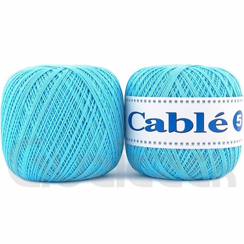 Kordonek Cable 5 jasny niebieski 123