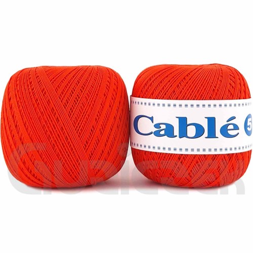 Kordonek Cable 5 ciemny pomarańcz 197