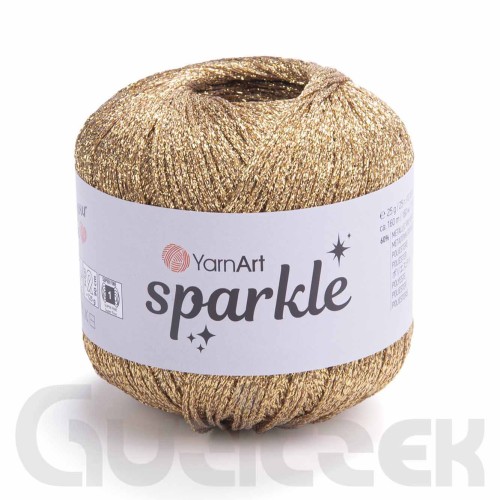 Kordonek YarnArt Sparkle 1309 ciemny złoty