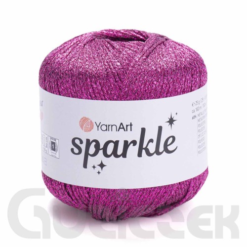 Kordonek YarnArt Sparkle 1338 ciemny róż