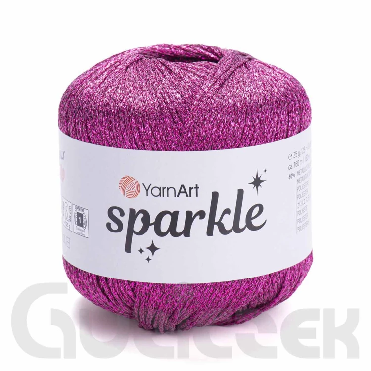 Kordonek YarnArt Sparkle 1338 ciemny róż