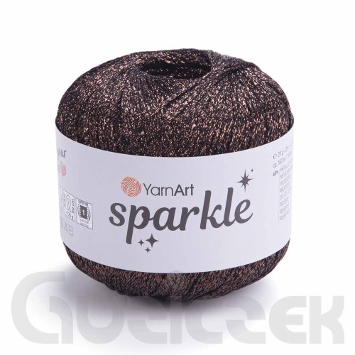 Kordonek YarnArt Sparkle 1354 ciemny brąz