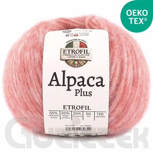 Włóczka Etrofil Alpaca Plus 73381 brudny róż